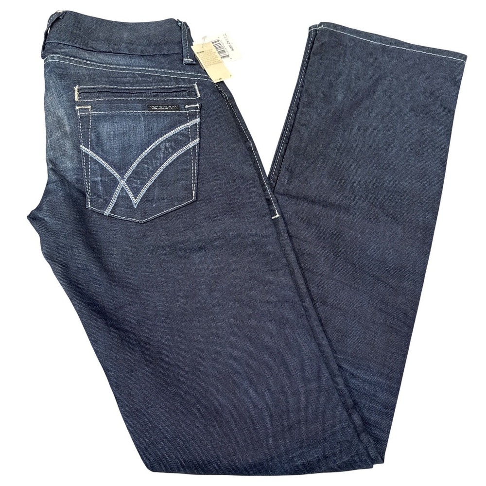 William Rast Blue Bootcut Jeans Junior Womens 1/25 Stretch Denim Office Casual